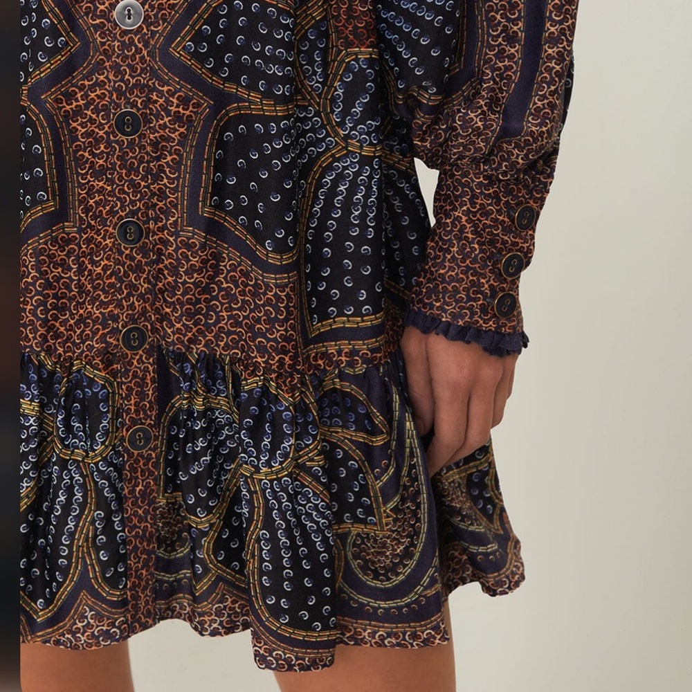 FARM Rio Multicolor Paisley Long Sleeve Dress - Picture 3 of 9